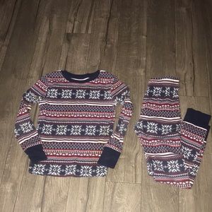 Amazon essentials,unisex blue& red pajama set.size small(6).
